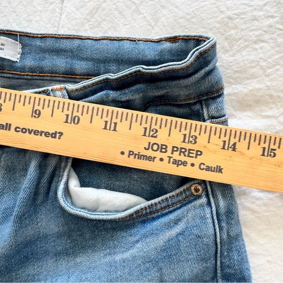 Zara By TRF High Rise Skinny Jeans Women’s 27 Tall Blue Frost Stretch Denim - Picture 11 of 14